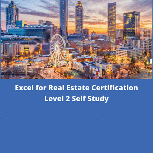 Excel for Real Estate Certification Level 2 Bootcamp | Real Estate Finance
